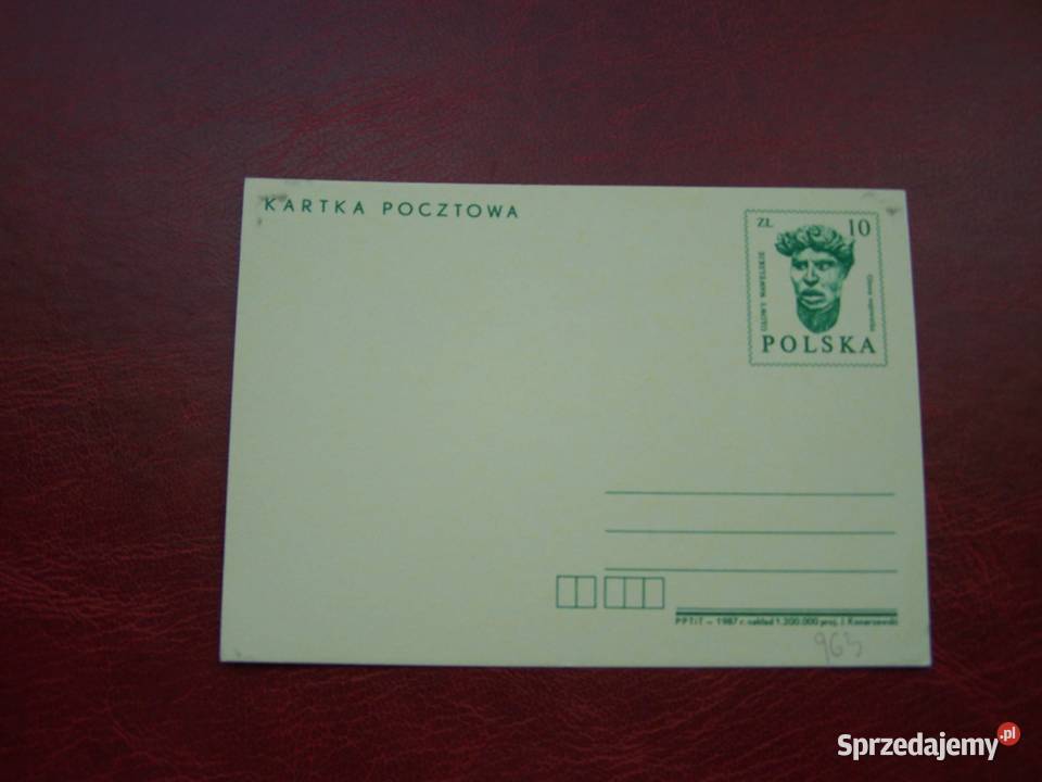 Polska 1987 Całostka czysta Głowy Wawelskie Tychy sprzedam