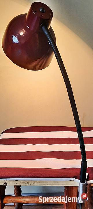 Lampa warsztatowa z lat PRL Ostrów Wielkopolski