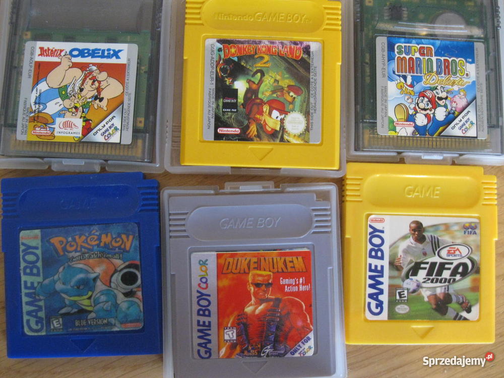 Game boy color 6 gier mazowieckie sprzedam