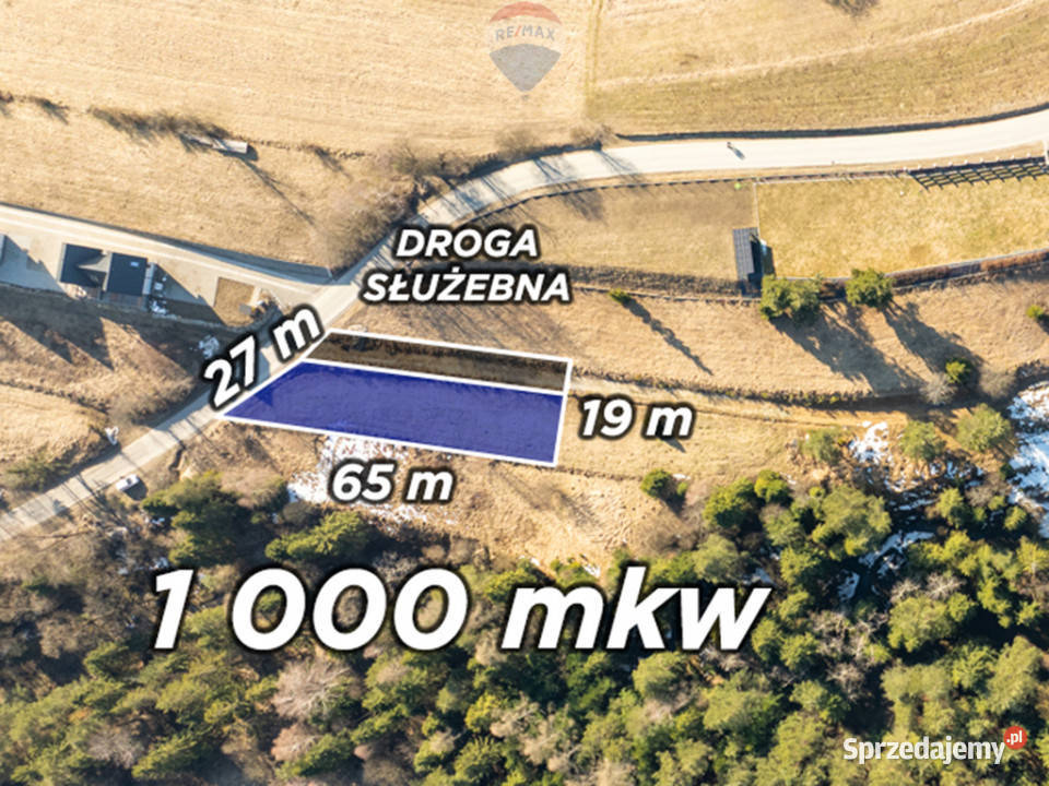 Szlembark działka budowlana 1000m2