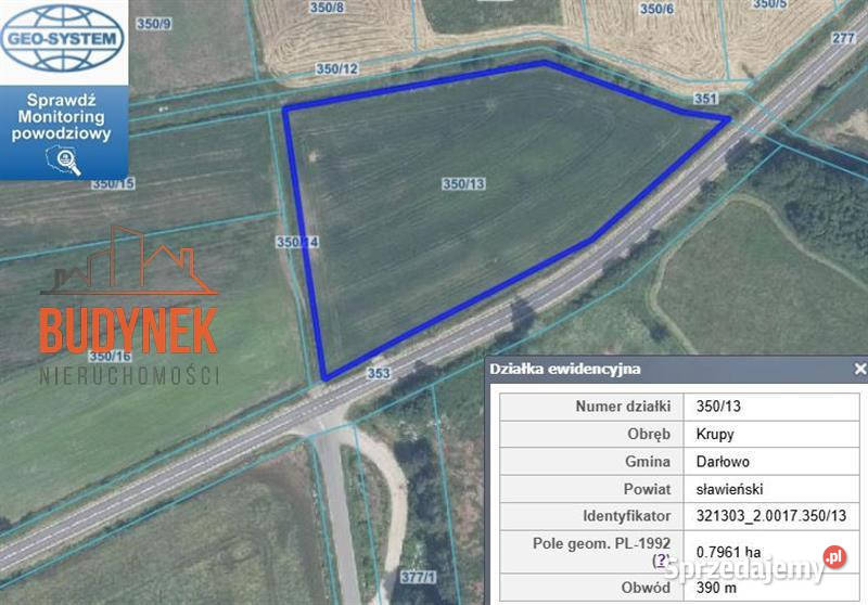 Działka rolna Krupy 150m