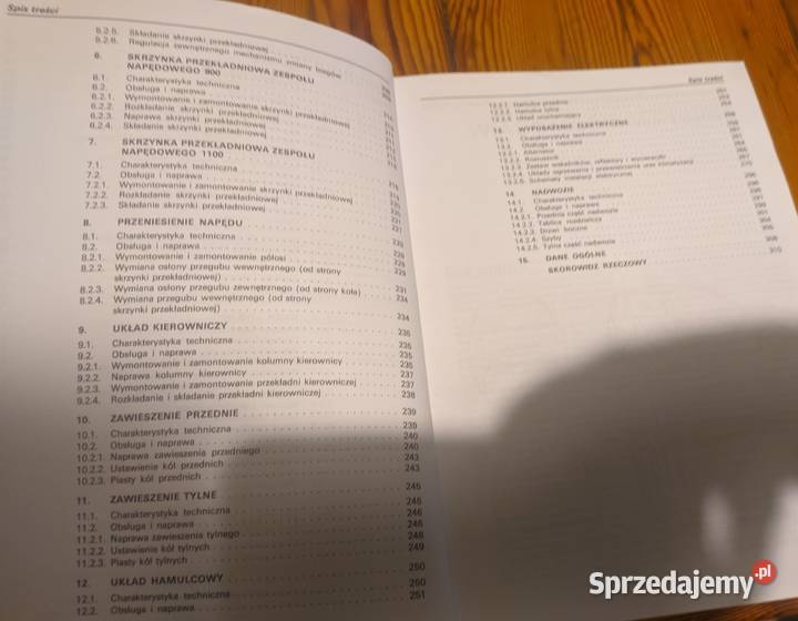 Sprzedam książki napraw do samochodów i ciągnika Końskie sprzedam