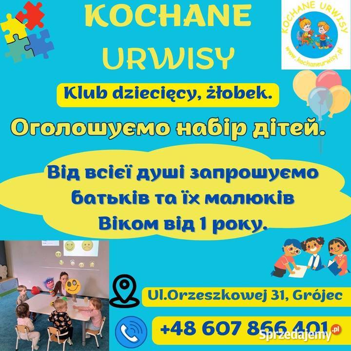 Żłobek Klub Dziecięcy KOCHANE URWISY Opieka Grójec