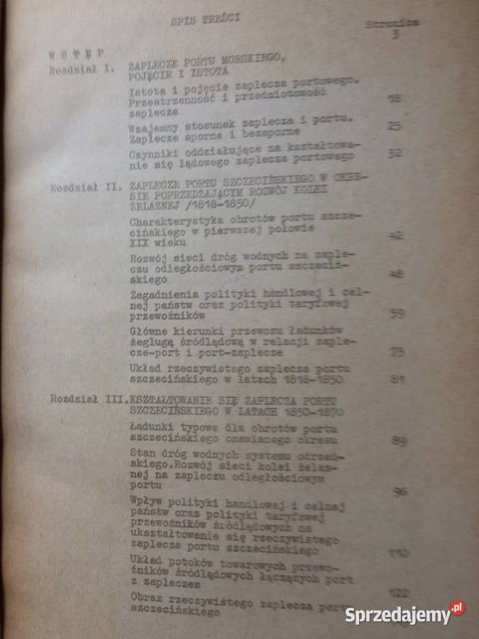 3254 Zaplecze Portu Szczecińskiego W Latach Szczecin