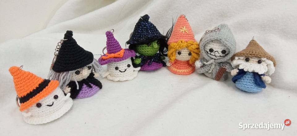 Halloweenowa kolekcja wykonana na szydełku Łask