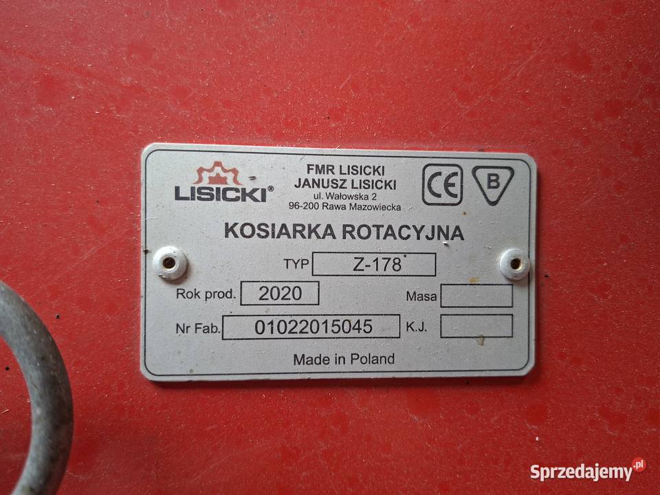 Kosiarka rotacyjna 165 Lisicki Radzyń Podlaski