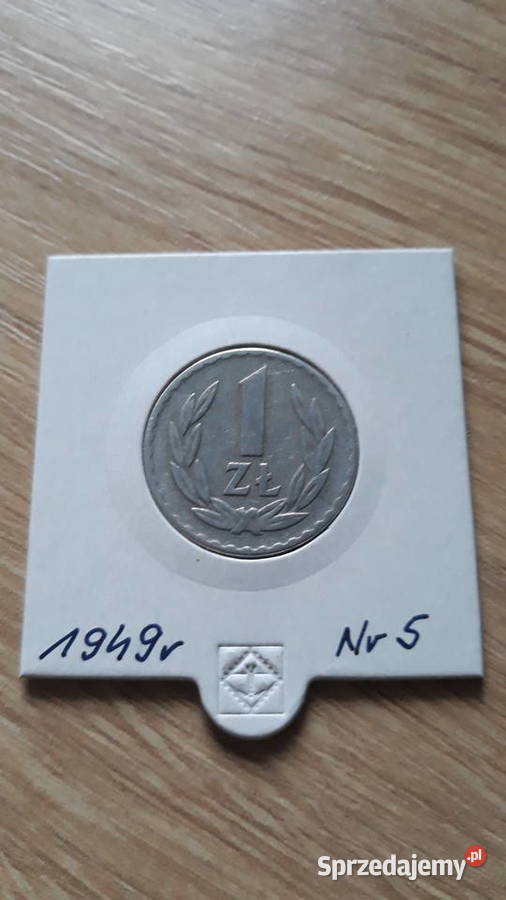 1 złoty 1949 r Aluminium 5 Numizmatyka