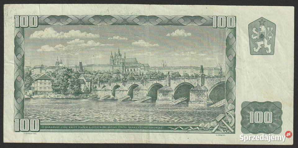 CZECHOSŁOWACJA 100 KORON 1961 X81 Łódź