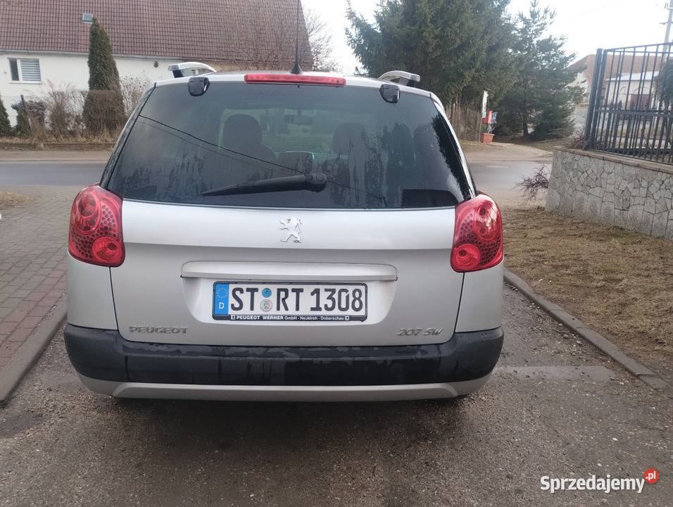 Peugeot 207SW 14 benzyna 2009 134 przebieg Świdnica