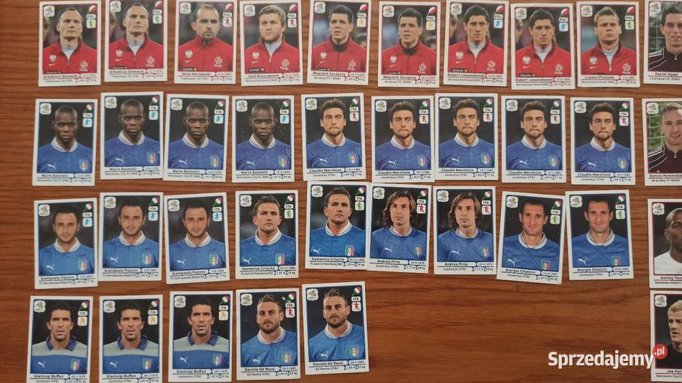 Kartynaklejki z piłkarzami Euro 2012 Wieluń