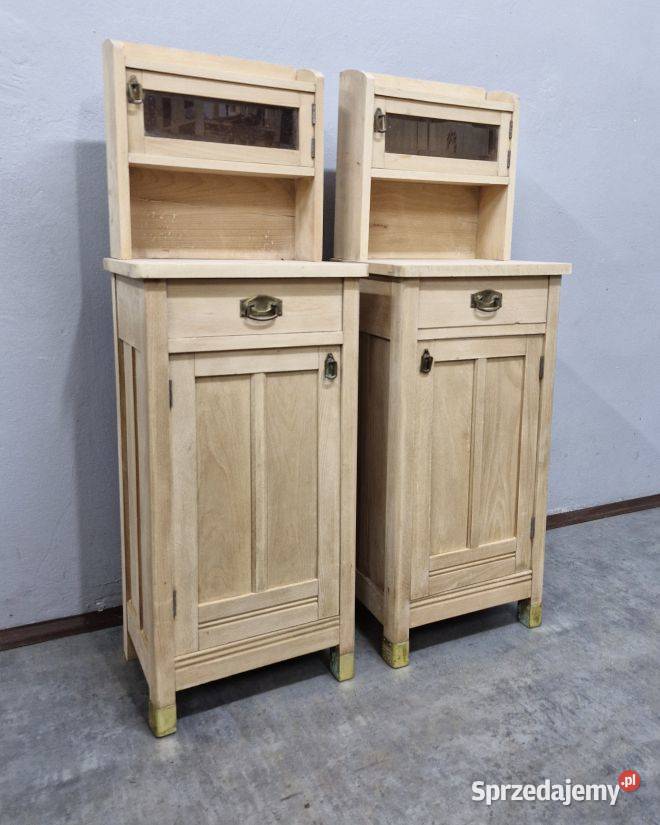 Bukowe szafki nocne z nadstawką AntykiMarki Meble Marki