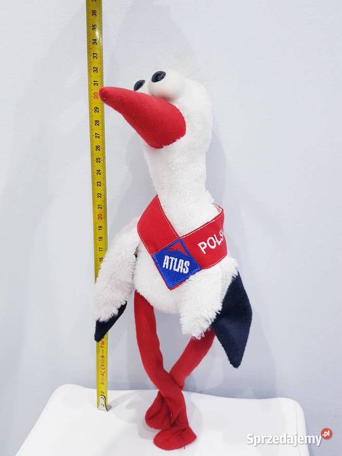 Pluszowa maskotka bociana Atlas Dąbrowa Górnicza sprzedam