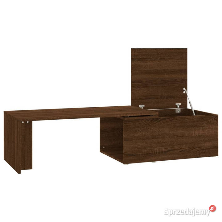 Stolik kawowy brązowy dąb 150x50x35 WM815470