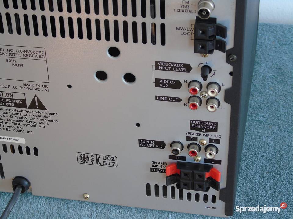 Wieża Aiwa RDS CXNV900 AUX mocna 510 wat DOSTAWA