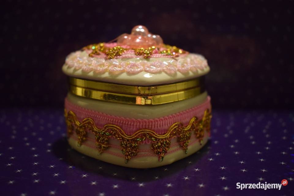 Ceramiczna szkatułka w kształcie serca na drobną Chełmno sprzedam