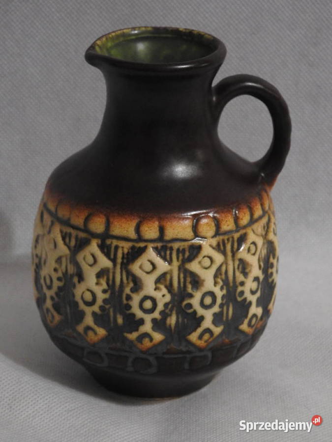 Piękny ceramiczny wazonik niemiecki sygnowany Porcelana i szkło kujawsko-pomorskie Inowrocław