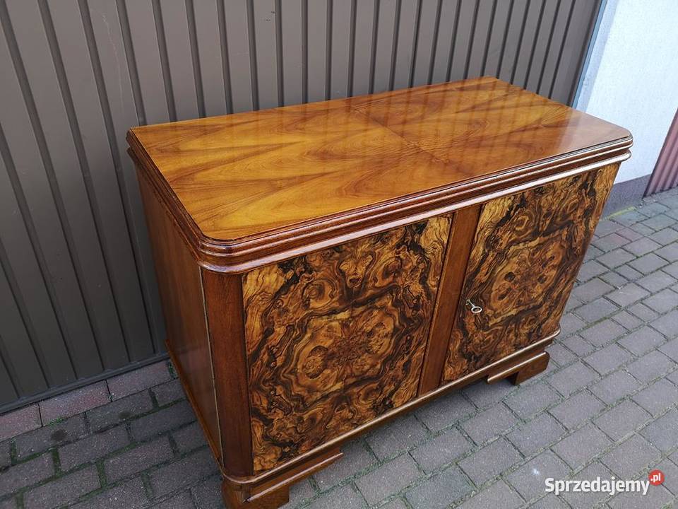 Komoda Pomocnik ARTDECO Orzech Stara Antyk Swarzędz