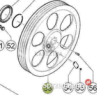 Claas Lexion 8600 8700 8800 Koło Pasowe Napędu wielkopolskie Jastrzębniki