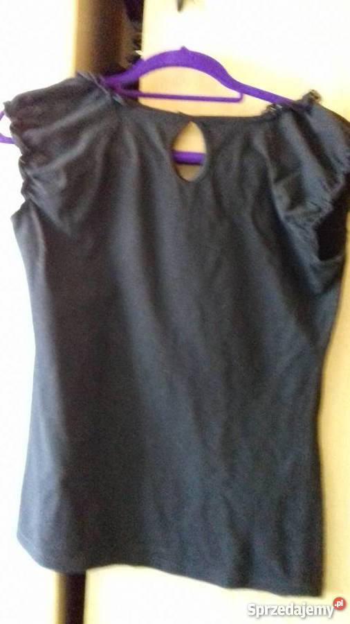 Bluzka czarna z koronką Iława