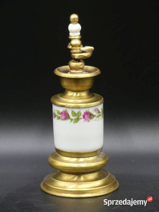 Piękny młynek do pieprzu z różami porcelana i Poznań