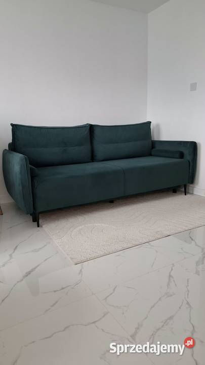 Sofa butelkowa zieleń Zagrodno sprzedam