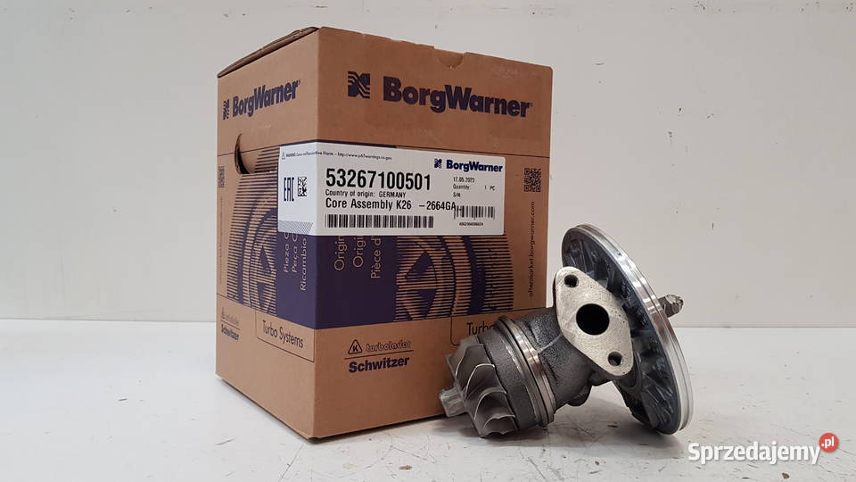Nowy rdzeń CHRA BorgWarner KKK 53267100501 Siedlce