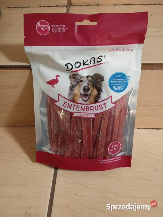 Dokas paski z piersi kaczki 250g przysmak psa Antyki, Sztuka, Kolekcje Warszawa
