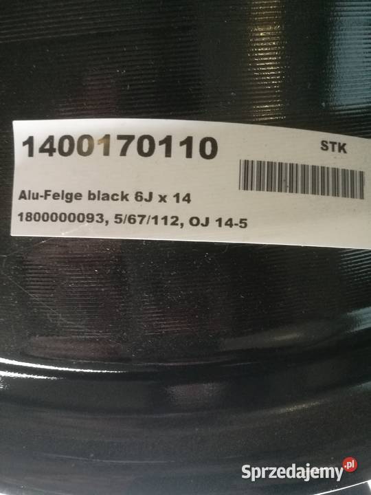 Felgi aluminiowe do przyczepy hobby 6Jx14 Nysa