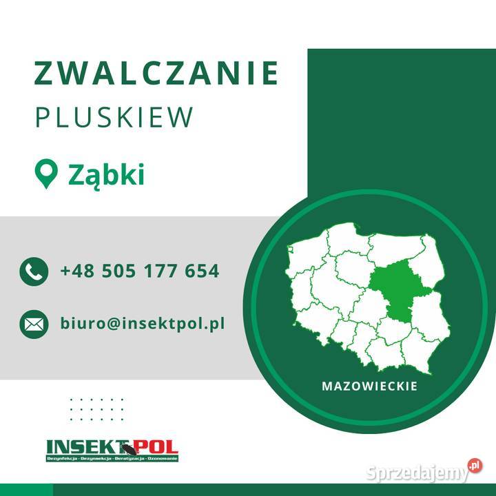 Zwalczanie pluskiew Ząbki Odpluskwianie mazowieckie