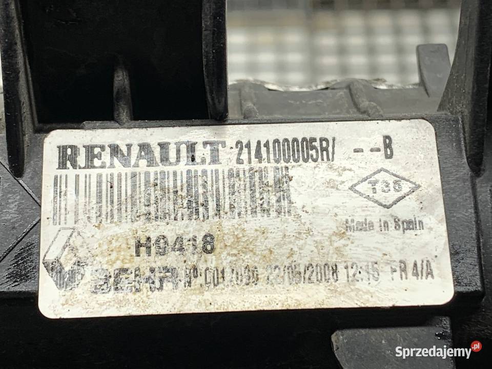 CHŁODNICA WODY RENAULT LAGUNA III 20 131 podkarpackie