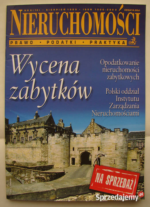 NIERUCHOMOŚCI Prawo Podatki Praktyka 7 11 1999 miesięcznik Limanowa