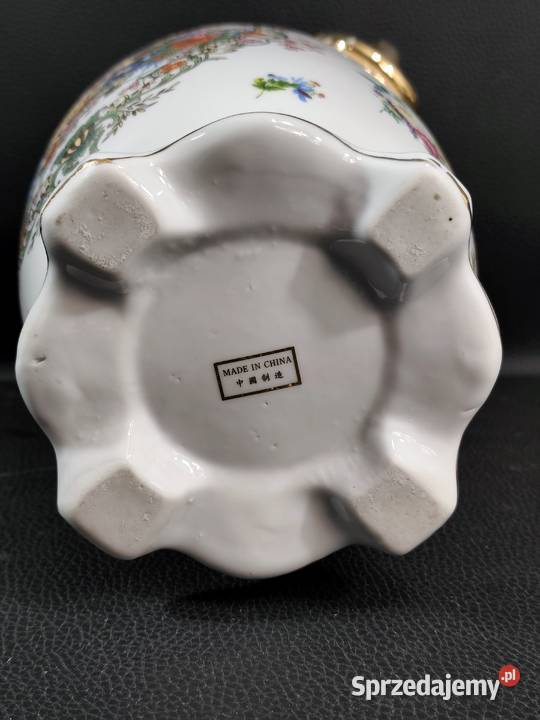 Ekskluzywny Chiński Wazon Porcelanowy Vintage Poddębice