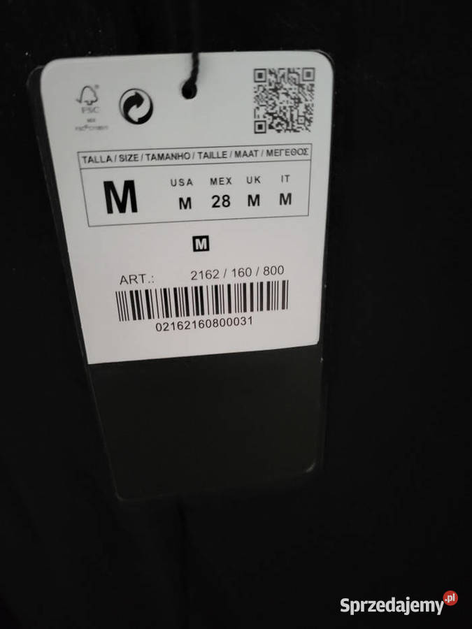Sweter Zara czarny NIETOPERZ LMNOWY z metką Warszawa