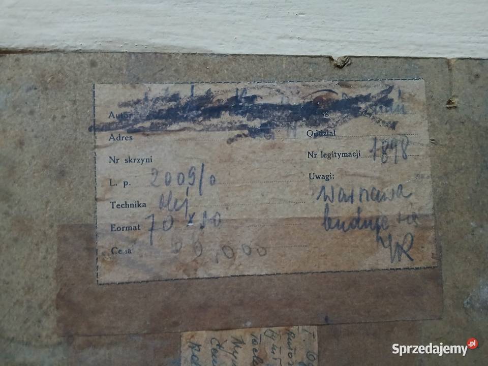 Stary projekt budynku plansza architektura Warszawa