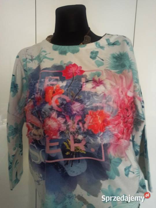 kolorowa bluza floral 3/4