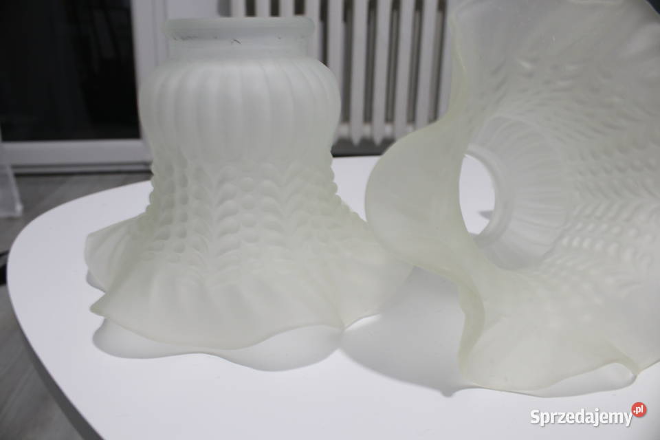 3 stary biały klosz do lampy tulipan Wrocław