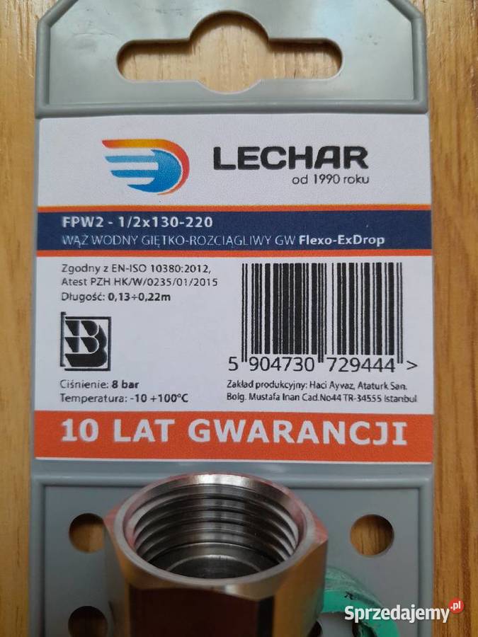 Wąż do wody rozciągliwy 12 GWGW Lechar 130220 mm dolnośląskie