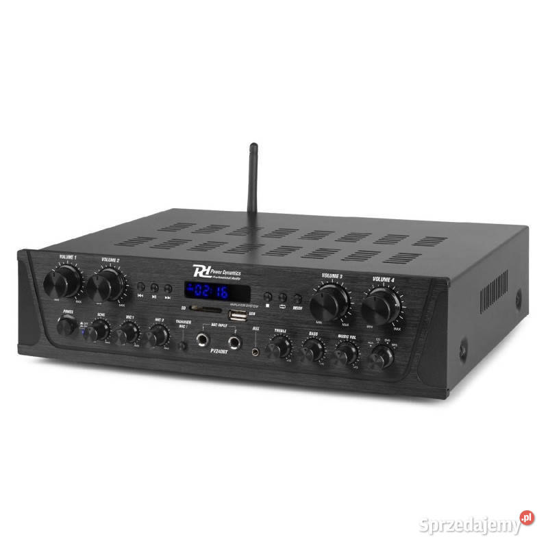 Wzmacniacz 4Strefowy z Bluetooth USB wejście Amplitunery