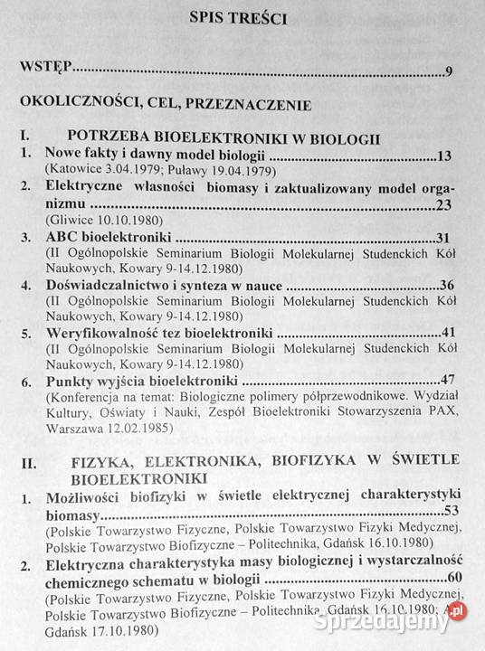 Mała monografia bioelektroniki ks Włodzimierz