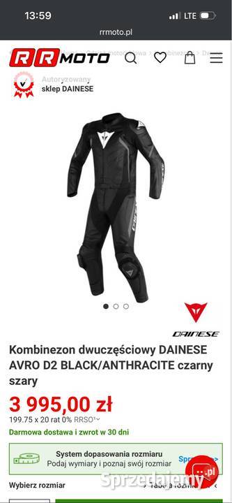 Kombinezon motocyklowy Dainese avro d2 Frampol sprzedam