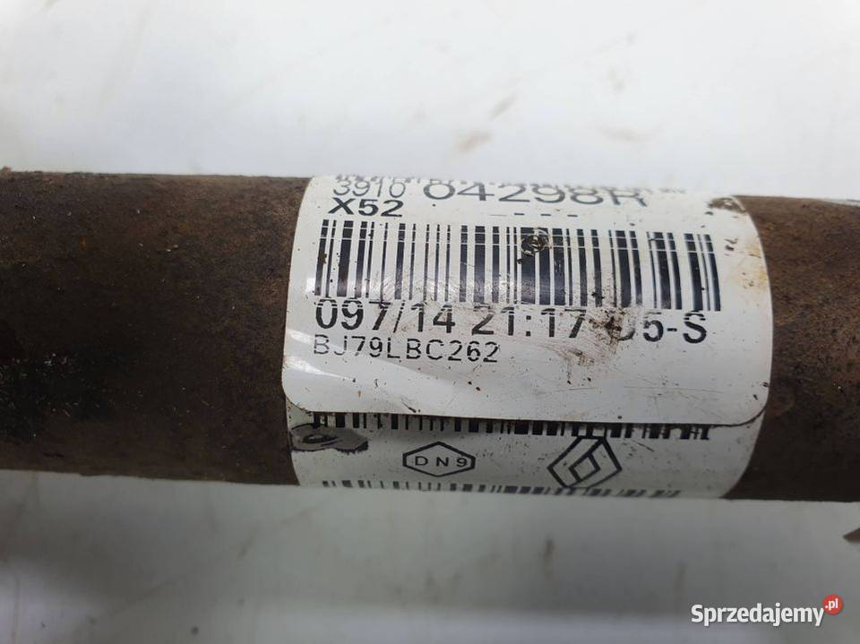 PÓŁOŚ PRAWA PRZÓD DACIA SANDERO II 391004298R