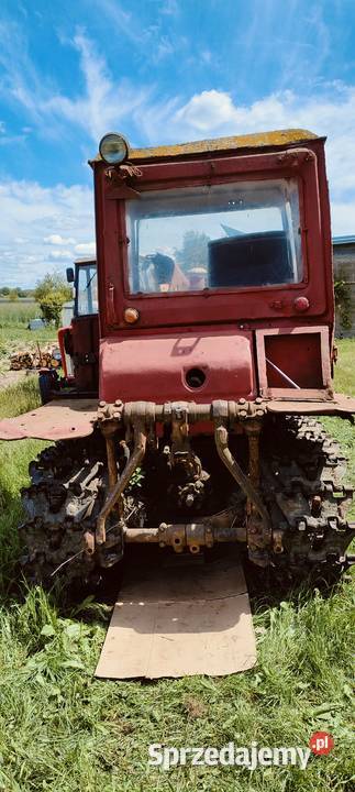 Ciągnik gąsiennicowy spychacz spycharka DT 75 łódzkie Rudniki