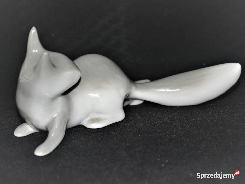 Wiewiórka szara Royal Dux Bohemia lata 60te mazowieckie Warszawa sprzedam