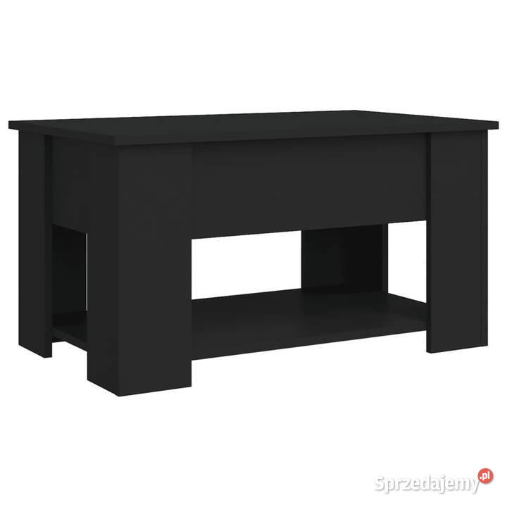 Stolik kawowy czarny 79x49x41 materiał mazowieckie Warszawa