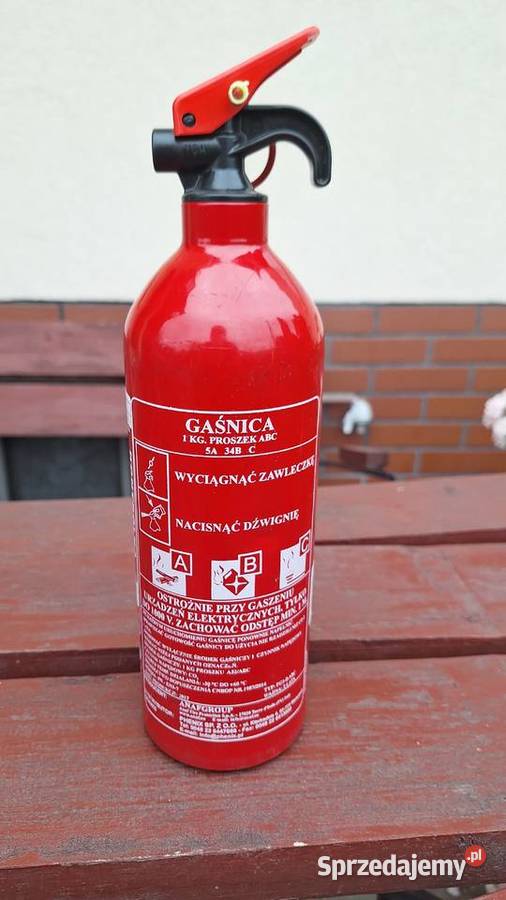 Gaśnica samochodowa proszkowa ABC 1 legalizacja Warszawa sprzedam