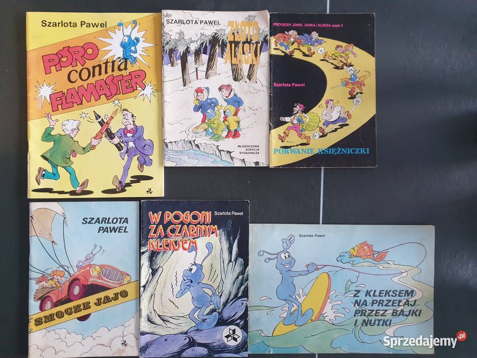 Szarlota Pawel zestaw 6ciu komiksów PRL sprzedam