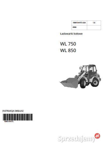 Kramer WL750 WL850 instrukcja obsugi DTR motoryzacja, transport Kielce