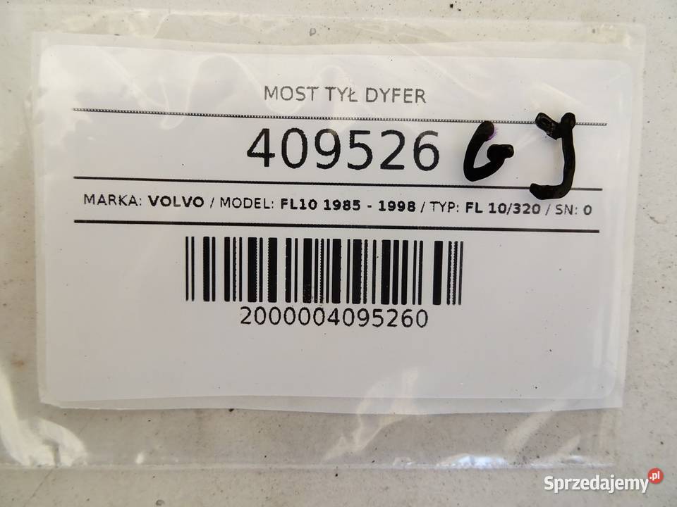 MOST TYŁ DYFER VOLVO FL10 96 320 8598 Hatchback sprzedam