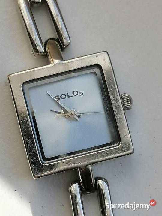 Piękny damski zegarek z bransoletką Solo Zegarki Tychy