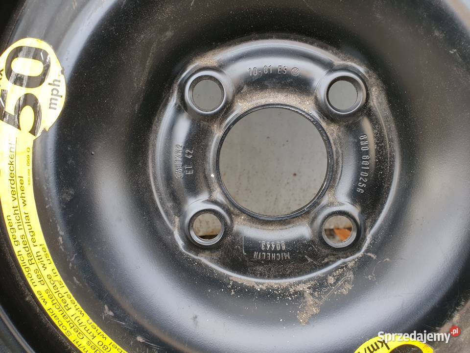 KOŁO DOJAZDOWE POLO IBIZA 1057014 6N0601025G stalowe